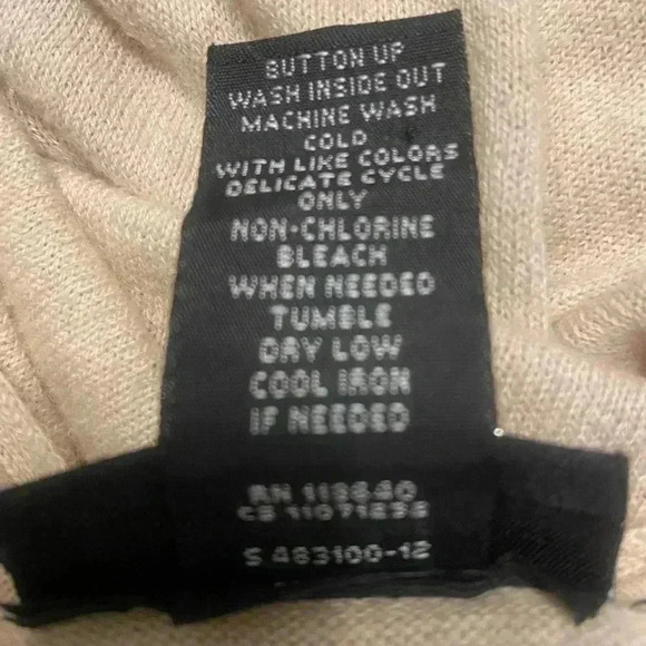 Lane Bryant V neck button up sweater cardigan in beige Women’s size 22/24w - Picture 7 of 7